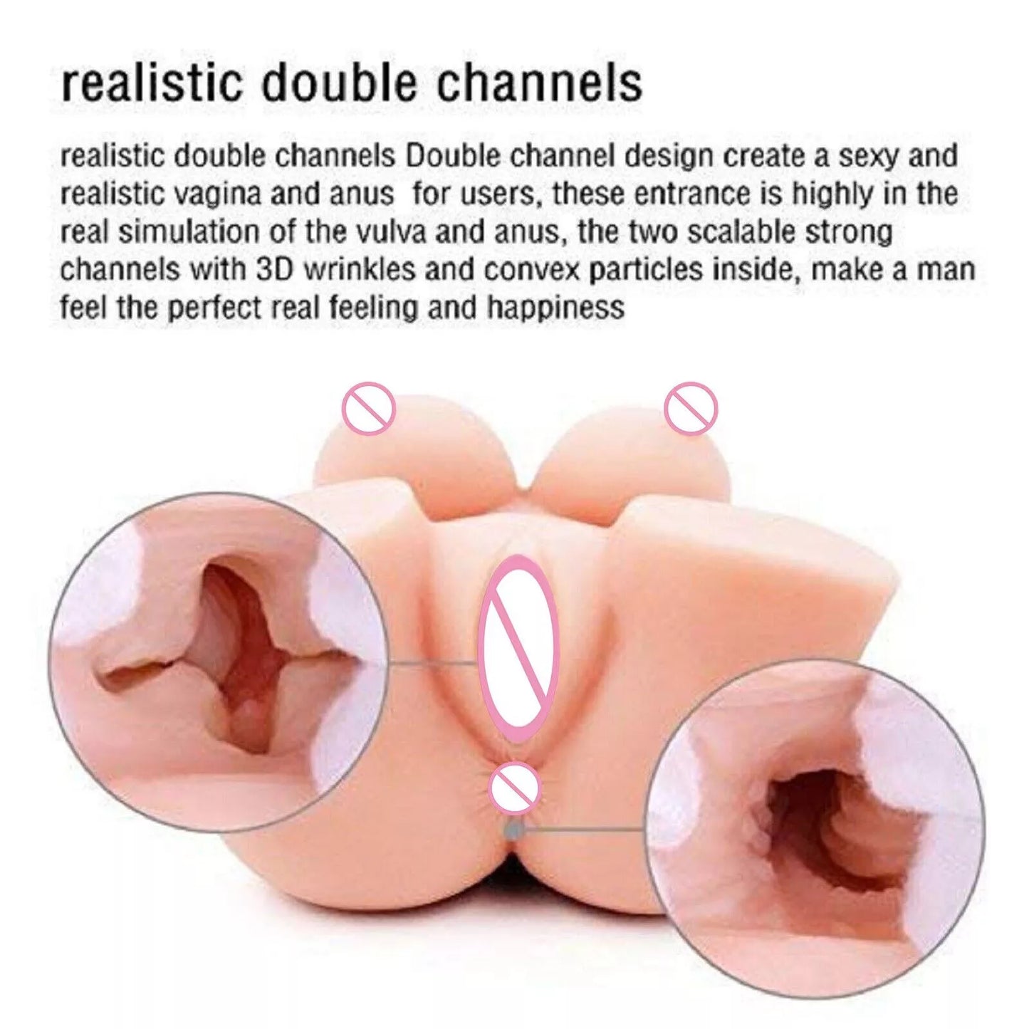 3D Realistic MiniSex Doll Ass Pussy Boob Adult Sex Toy For Men Male Masturbator