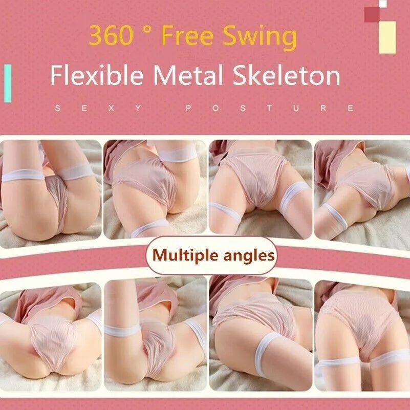 3.15KG 3D Realistic Male Anal Masturbator Sex Doll Silicone Boobs Ass Sex Toy