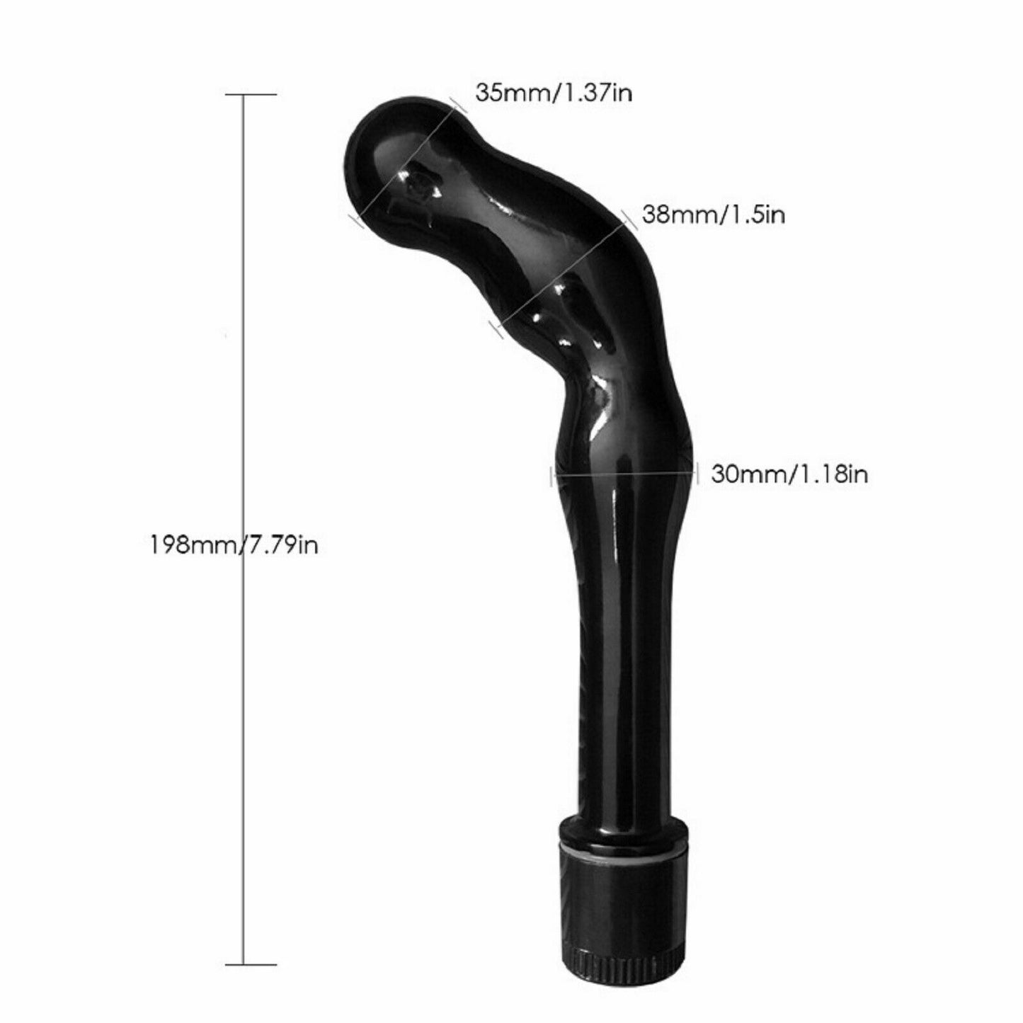 BIG Anal Vibrator Bead Butt Plug Vibrating Prostate Massager Male Dildo Sex Toy
