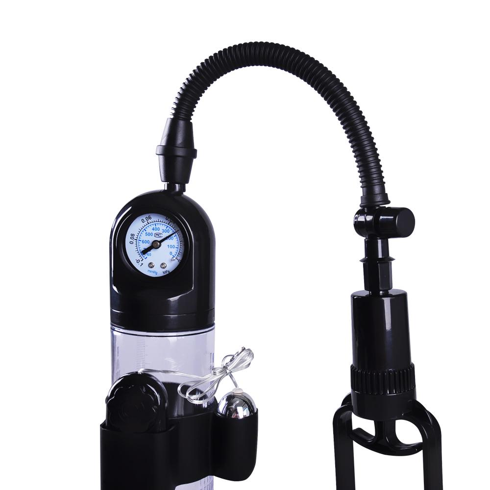 Penis Pump Vacuum Suction Enlarger Gauge Large Penis Extender Pump Sex Toy NEW