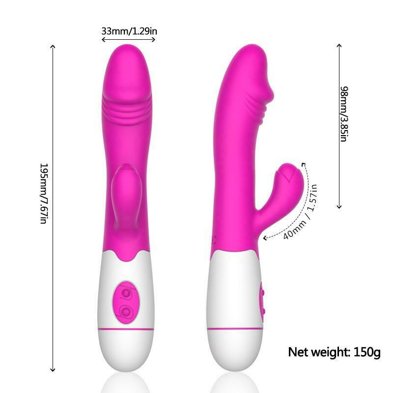 Multi Speed G Spot Dildo Vibrator Rabbit Vaginal Anal Clit Female Wand Sex Toy