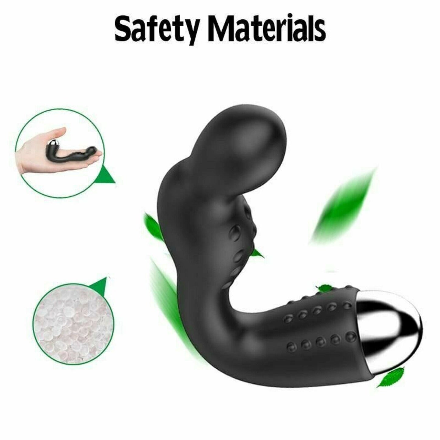 Prostate Massager Mens Female Vibrator Anal Plug USB Rechargeable Dildo Sex Toy