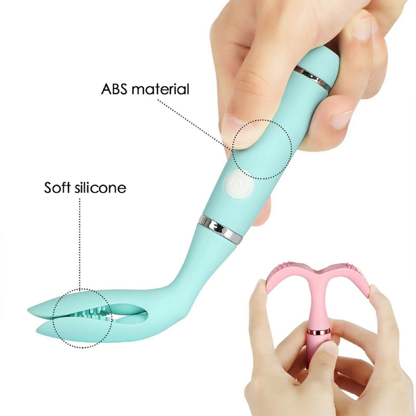 Rechargeable Nipple Clitoral Vibrator Female Clit Stimulator Dildo Sex Toy NEW