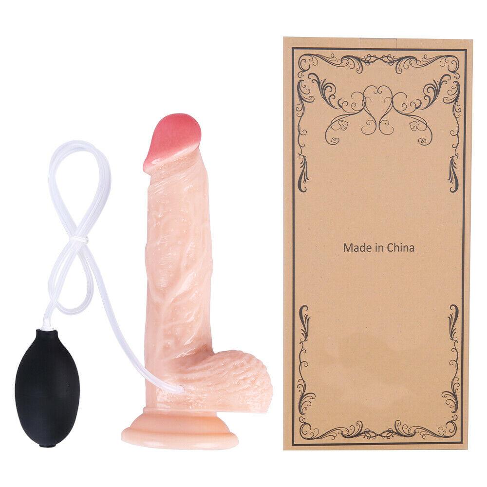 8.2" Large Ejaculating Squirting Dildo Dong Suction Cup Realistic Cock Sex Toy
