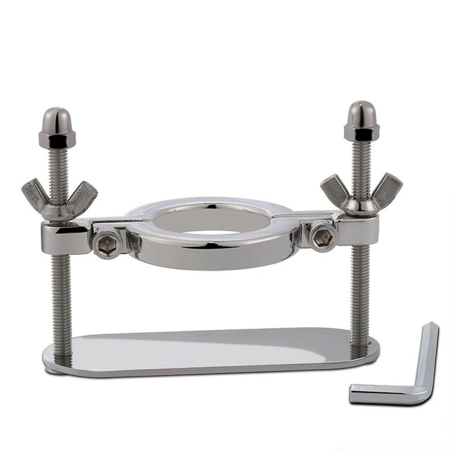 Stainless Steel CBT Scrotum Ball Stretcher Crusher Chastity Cock Ring Sex Toy