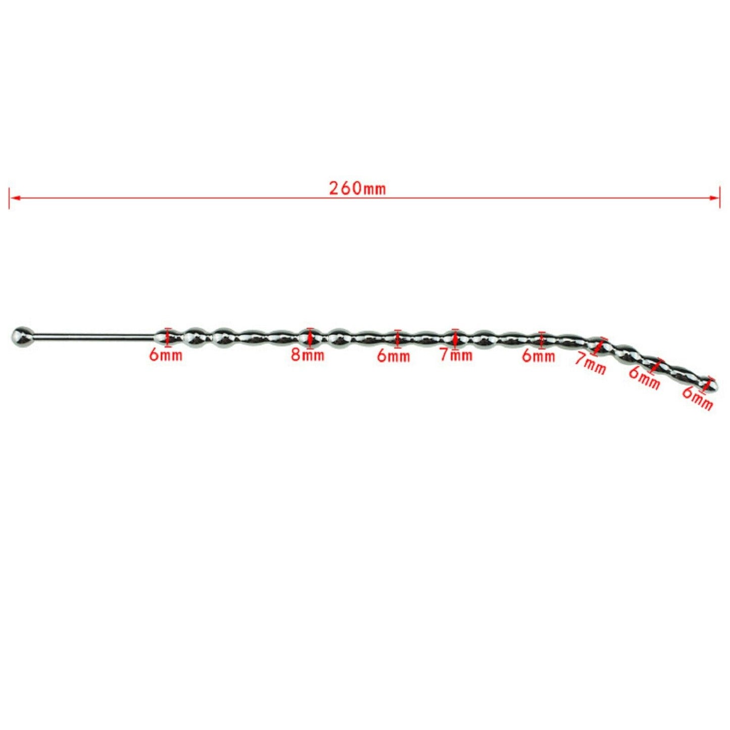 Extra Long Urethral Sound Ribbed Penis Plug Cock Steel Catheter Rod Sex Toy New