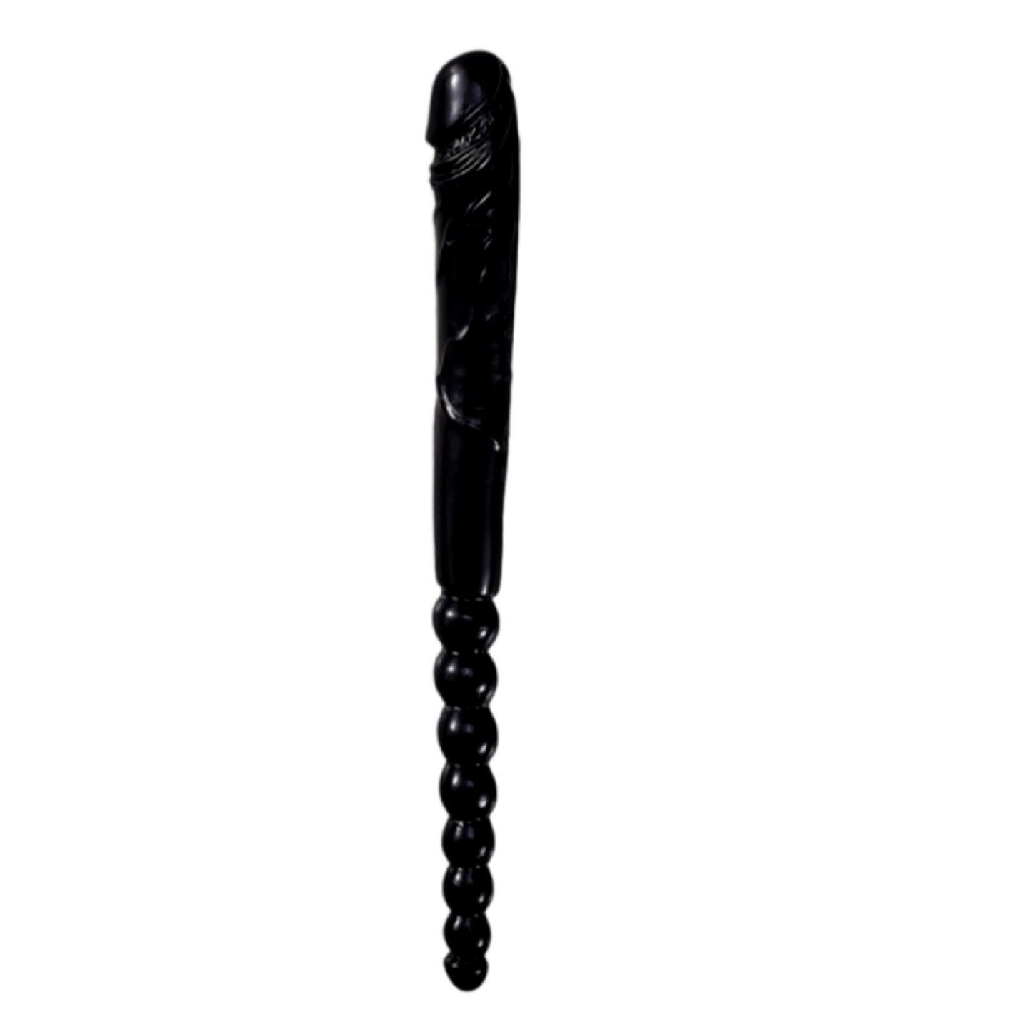 47cm Double Ended Crystal Anal Beads Dildo Dong Penis Lesbian Adult Sex Toy New