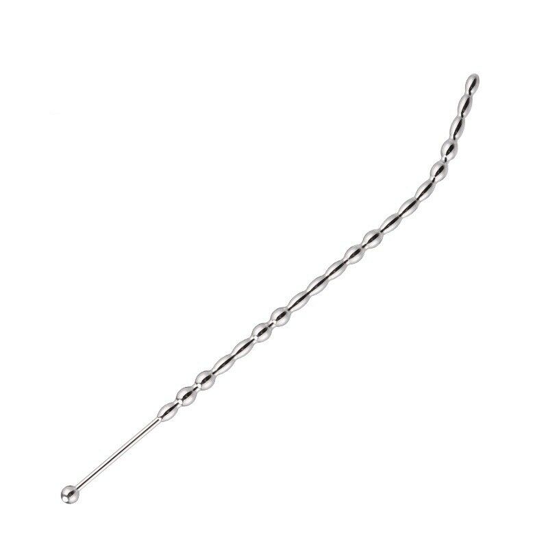 Extra Long Urethral Sound Ribbed Penis Plug Cock Steel Catheter Rod Sex Toy New