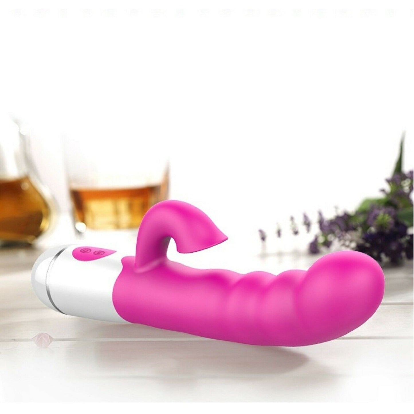 10" Large Rabbit Vibrator Big Dildo Clit G-spot Clit Stimulator Female Sex Toy