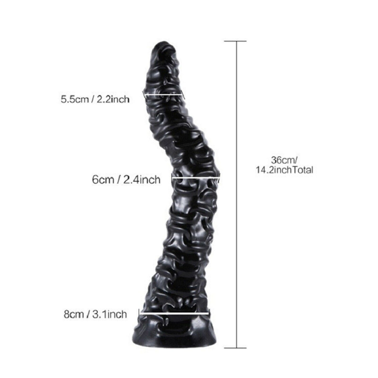 14.2" Realistic BIG Monster Dildo Dong MASSIVE Fantasy Dragon Cock Adult Sex Toy