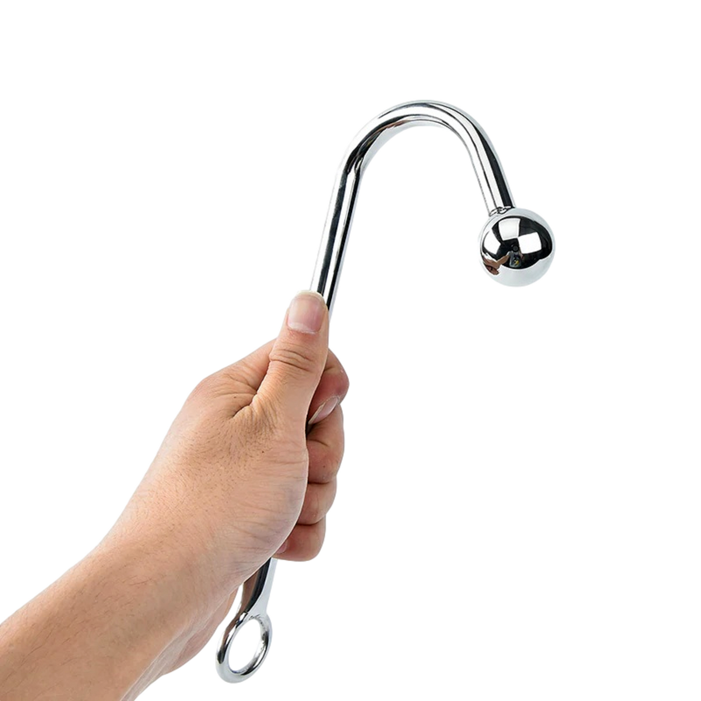 BDSM Anal Hook Large Fetish Beads Plug Steel Metal Bondage Restraint Sex Toy