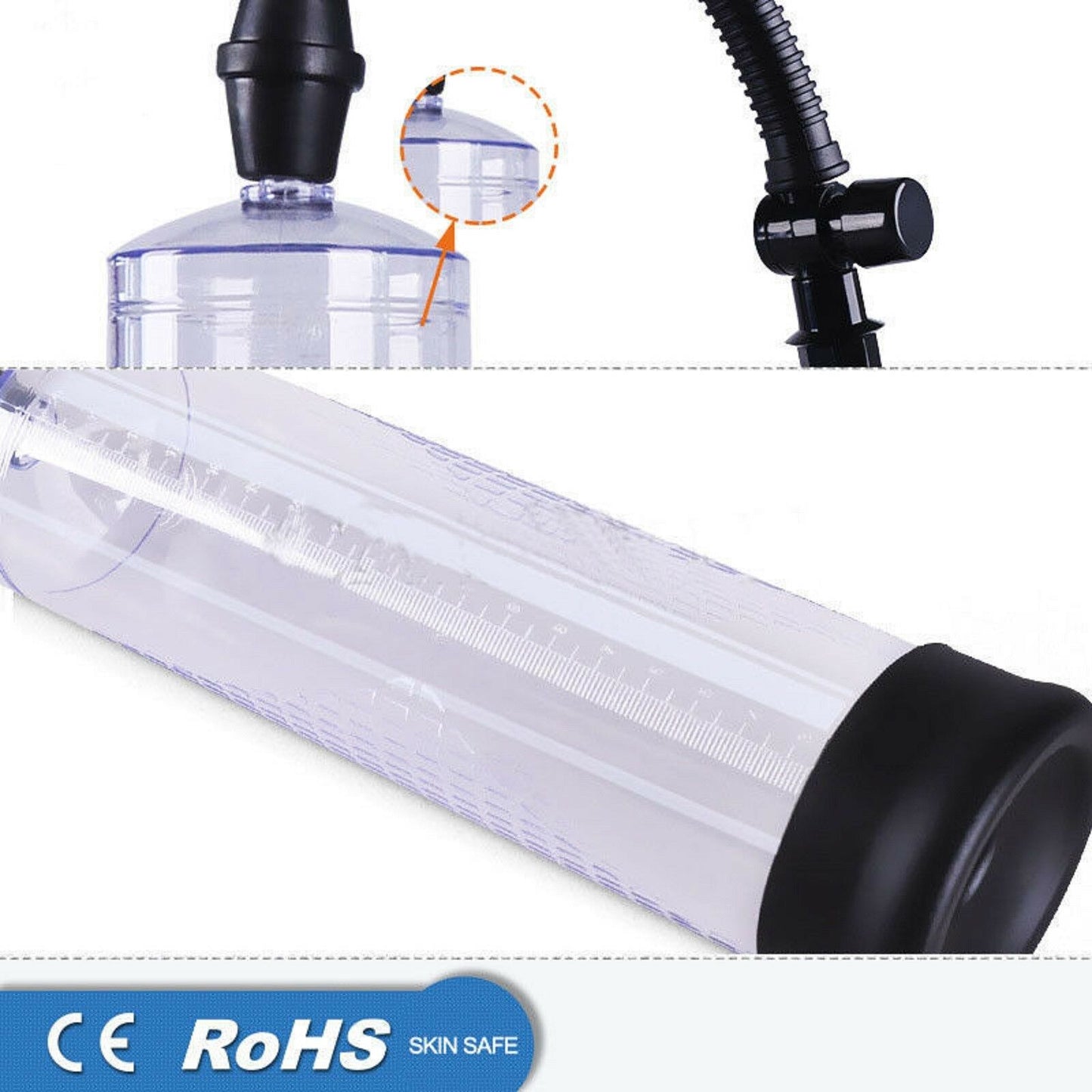 Male Penis Pump Personal Vacuum Enlarger Extender Device Cock Pump Sex Toy NEW