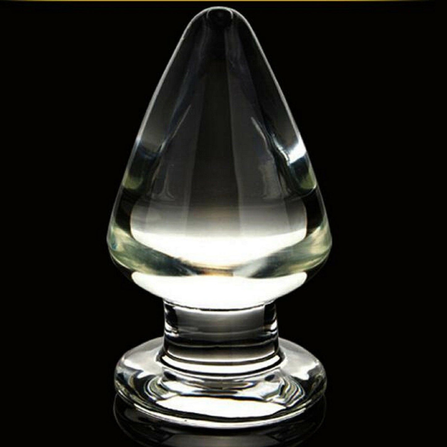 Solid Glass Anal Butt Plug Large Glass Dong Butt Plug Anal Beads Dildo Sex Toy