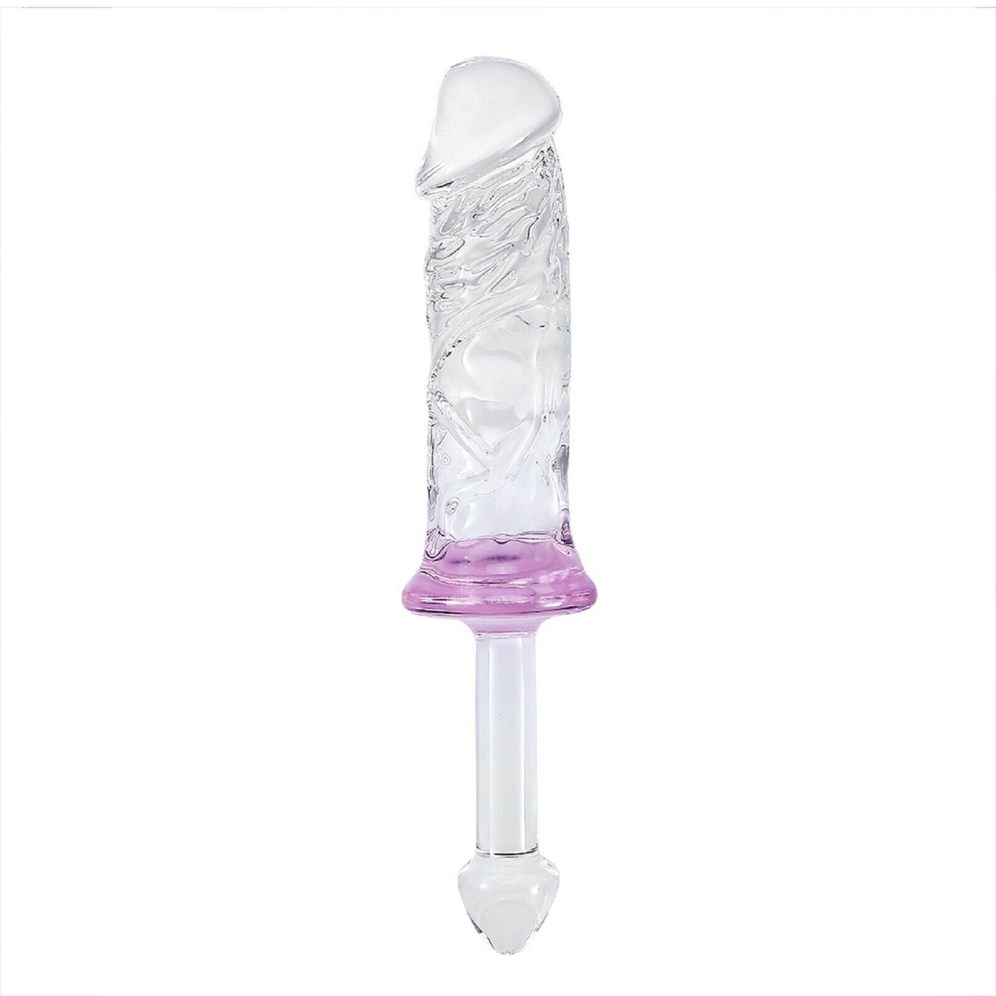 Crystal Glass Dildo Dong Thruster Wand Massager Huge Anal Beads LARGE Sex Toy
