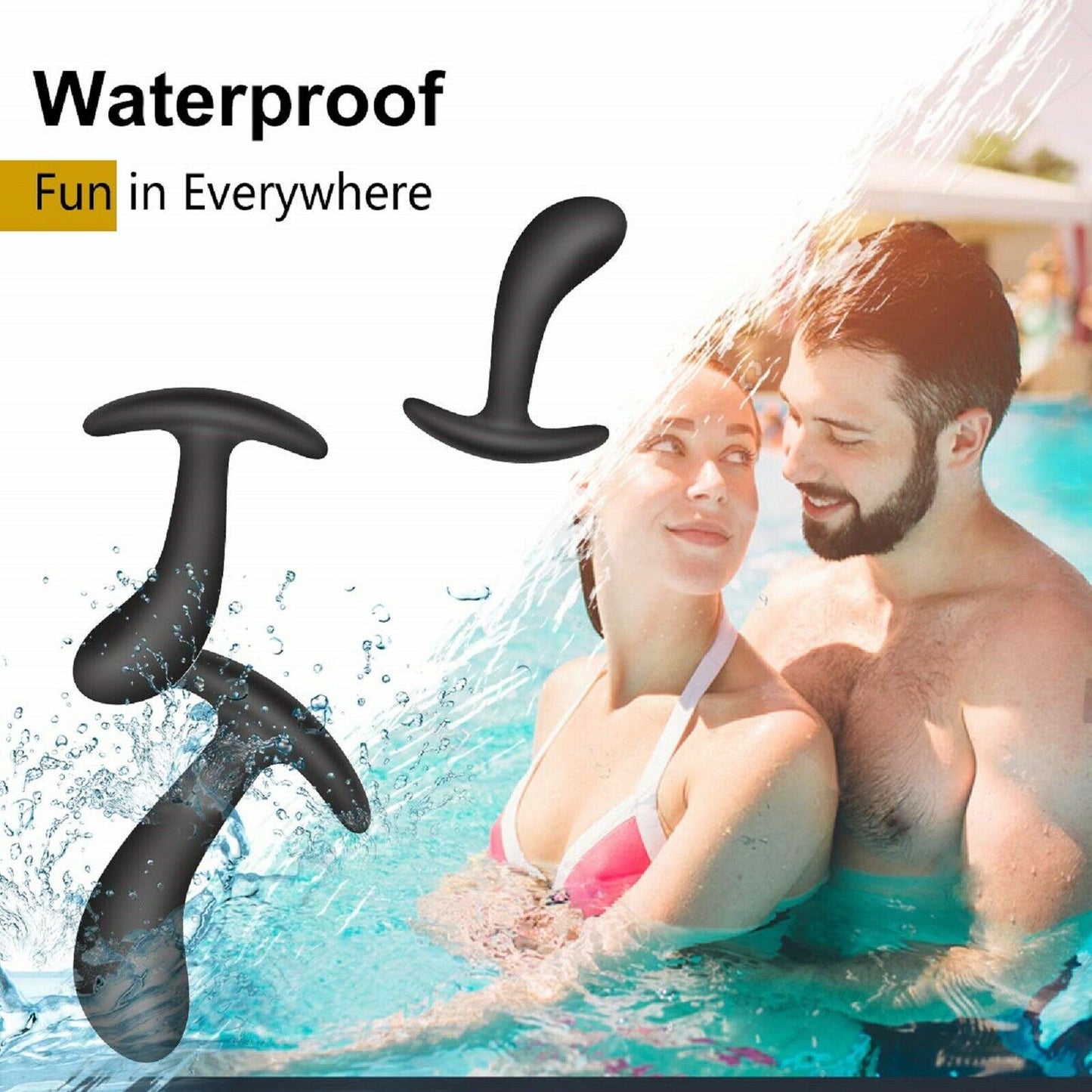 3 Pack Silicone Anal Butt Plug Beads Trainer Set Prostate Massager Dildo Sex Toy