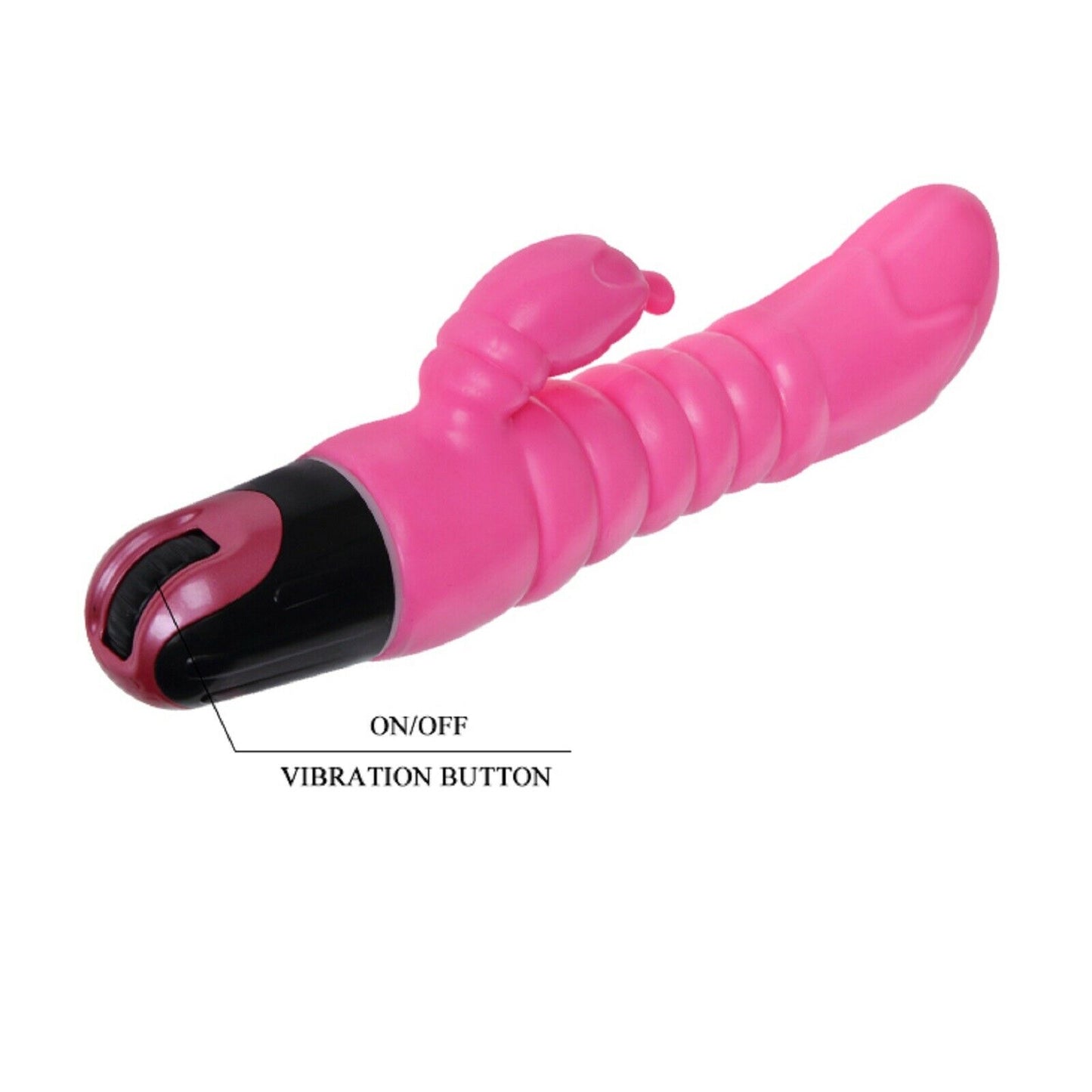 8.9" Large Rabbit Vibrator Dildo Big Dong G Spot Clit Vibrating Bullet Sex Toy