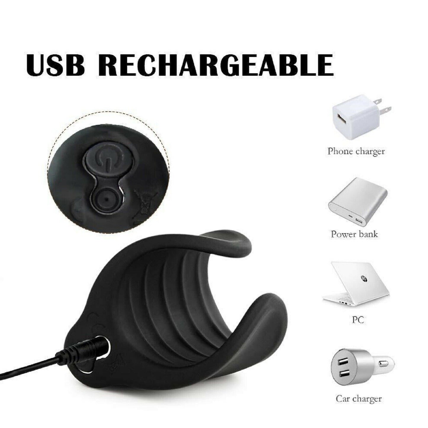 Vibrating Male Masturbator Stroker Rechargeable Penis Vibrator Trainer Sex Toy