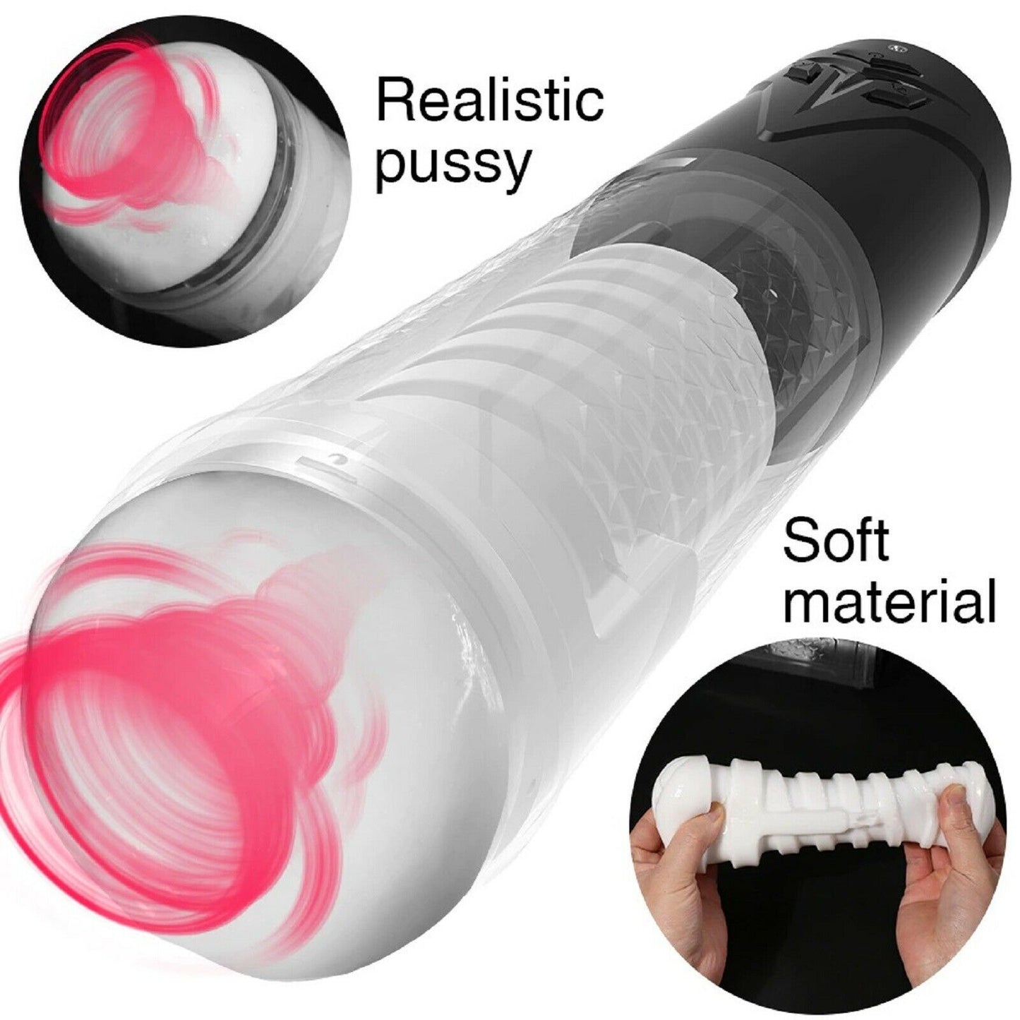 Sucking Male Masturbator Vibrating Auto Pump Masturbation Cup Pussy Mens Sex Toy