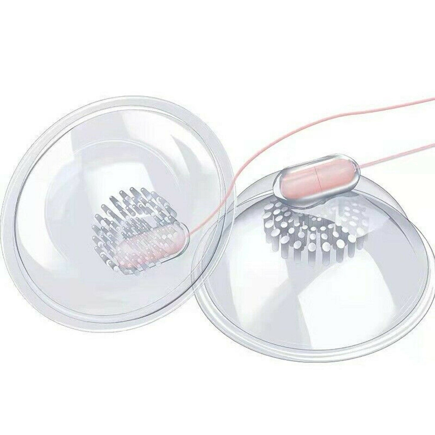 Vibrating Nipple Clamp Vibrator Suction Cup Female Breast Stimulator Sex Toy New