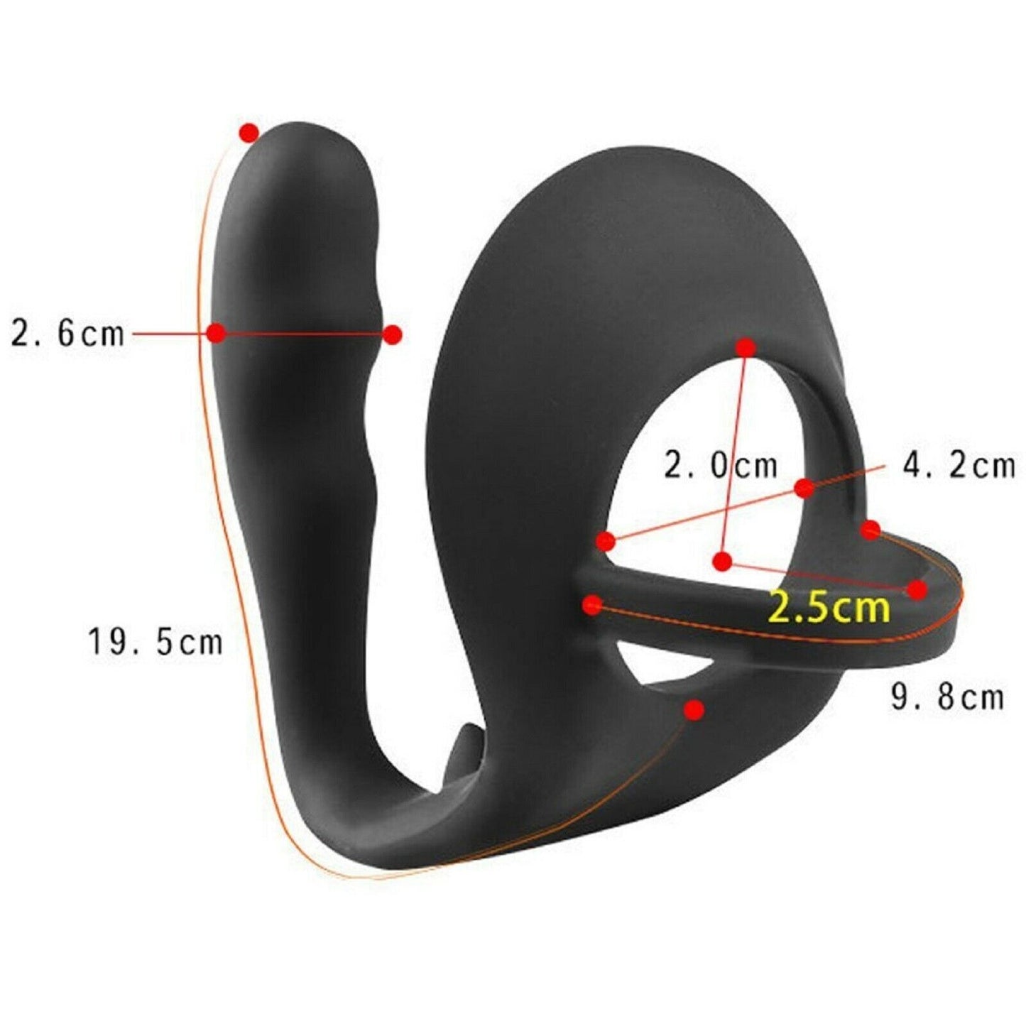 Mens Prostate Massager Cock Ring Anal/Butt Plug Delay P-spot Male Adult Sex Toy