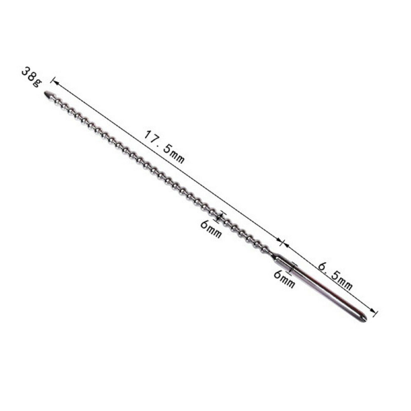Stainless Steel Urethral Sound Ribbed Penis Plug Cock Catheter Rod Sex Toy NEW