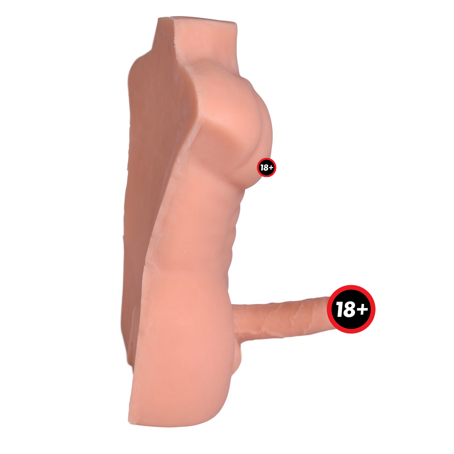 Male Masturbator Life-like Gay Sex Doll Realistic Torso Dildo Dong Cock Sex Toy