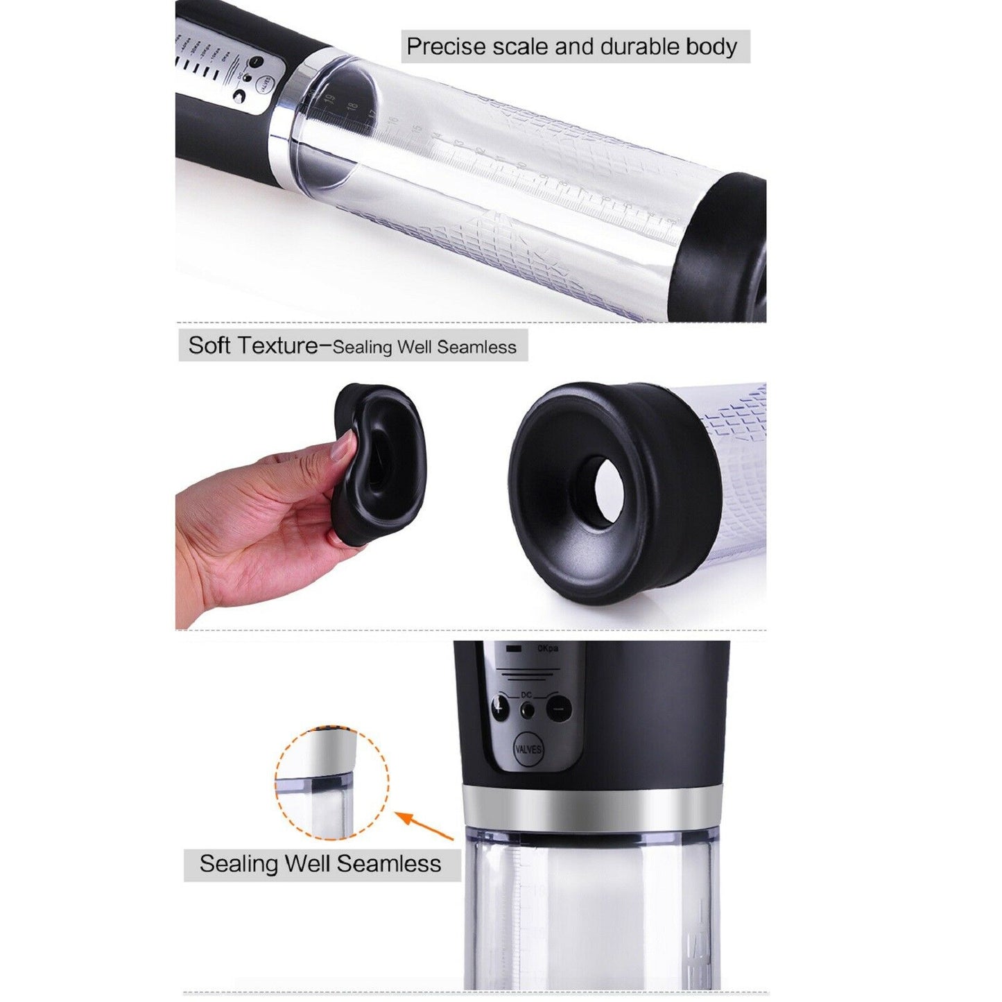 Electric Vacuum Pump Enlarger Male Penis Cock Erection Stretcher Extender NEW