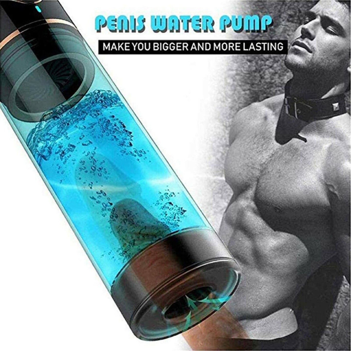 Rechargeable Vacuum Water Hydro Pump Enlarger Male Penis Cock Erection Stretcher
