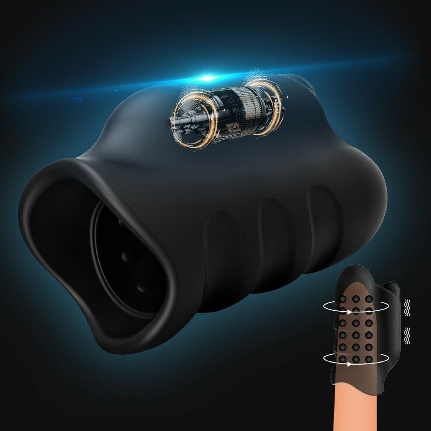 Vibrating Male Masturbator Stroker Rechargeable Penis Vibrator Trainer Sex Toy