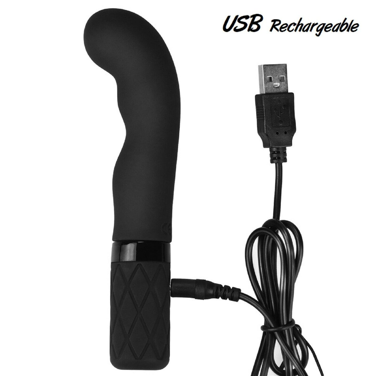 Rechargeable Vibrator G Spot Dildo Female Clit Vibe Stimulator Wand Sex Toy New