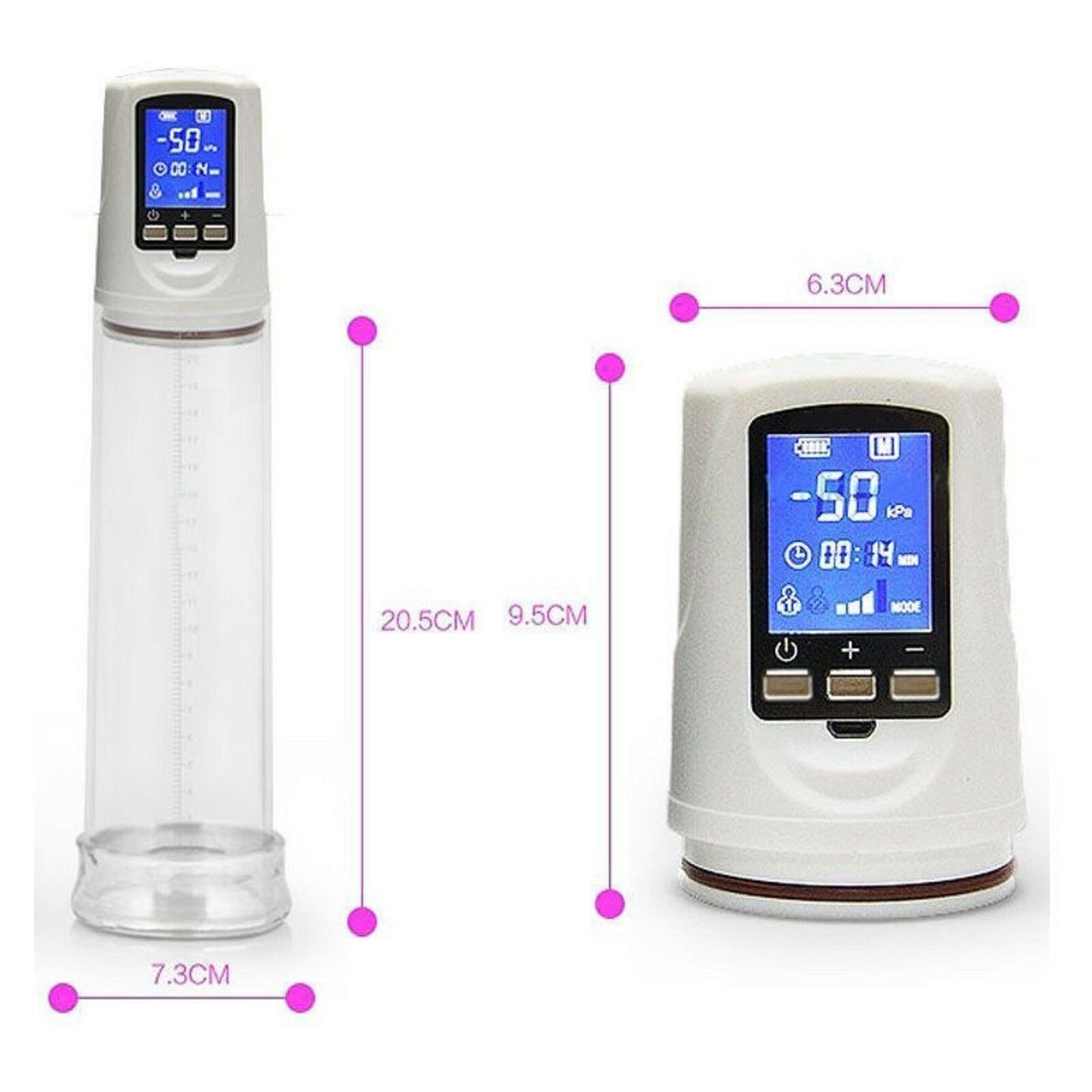 Electric Penis Pump USB LCD Rechargeable Automatic Vacuum Enlarger Cock Extender