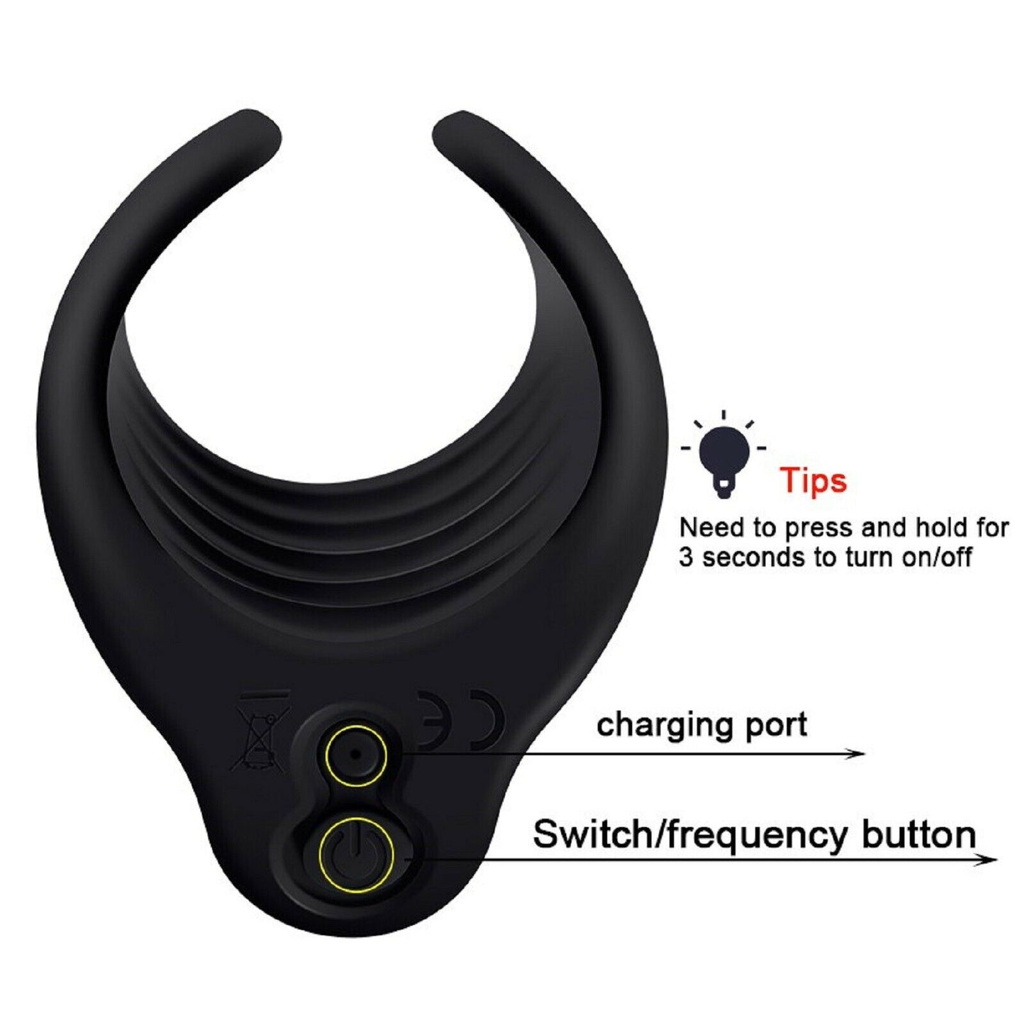Vibrating Male Masturbator Stroker Rechargeable Penis Vibrator Trainer Sex Toy
