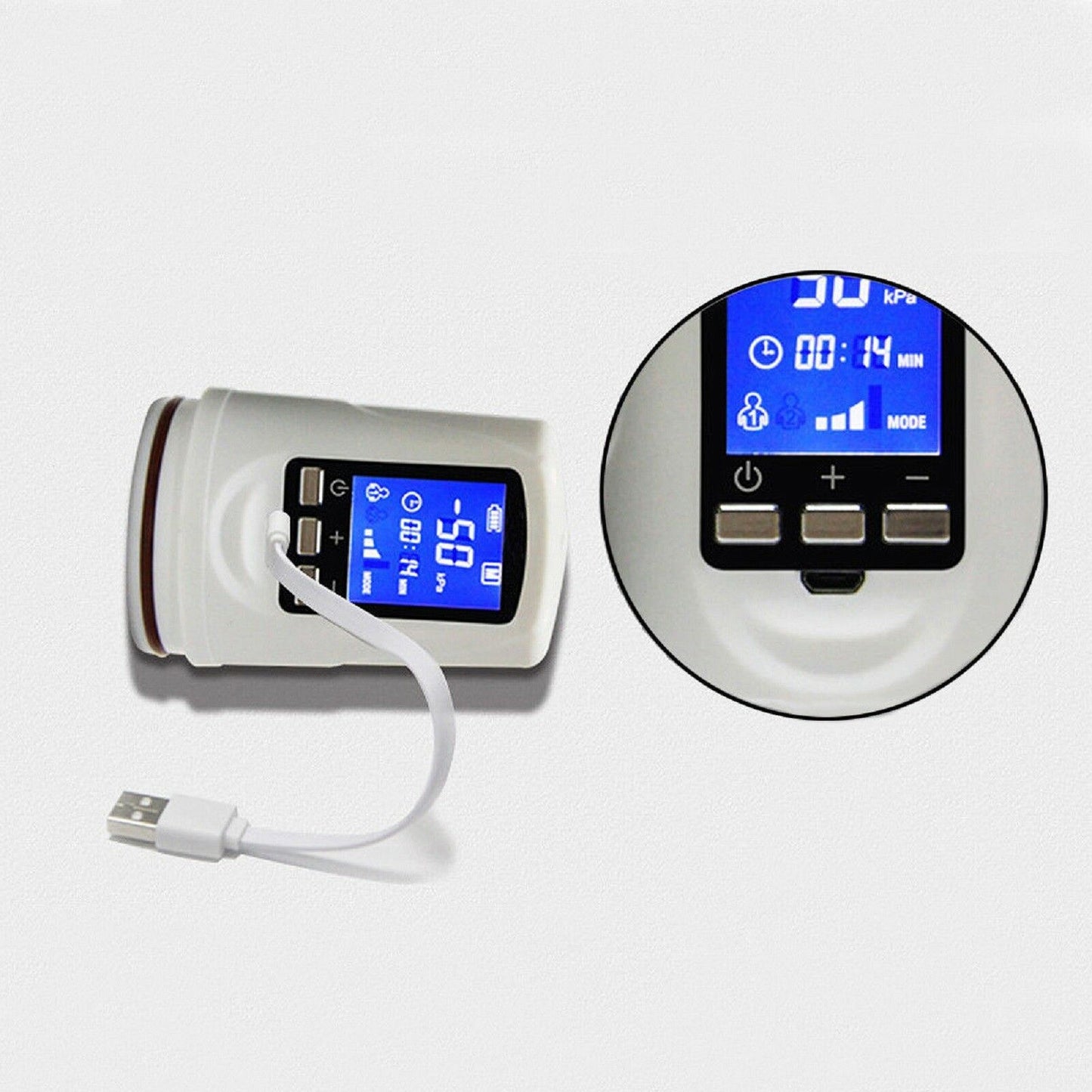 Electric Penis Pump USB LCD Rechargeable Automatic Vacuum Enlarger Cock Extender
