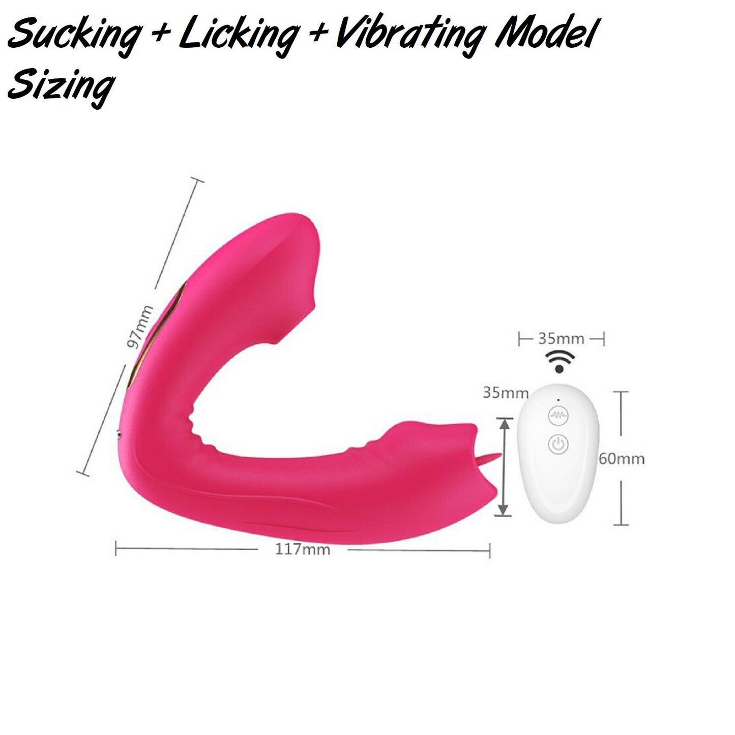 Sucking Vibrator G Spot Female Clitoral Stimulator USB Remote Control Sex Toy