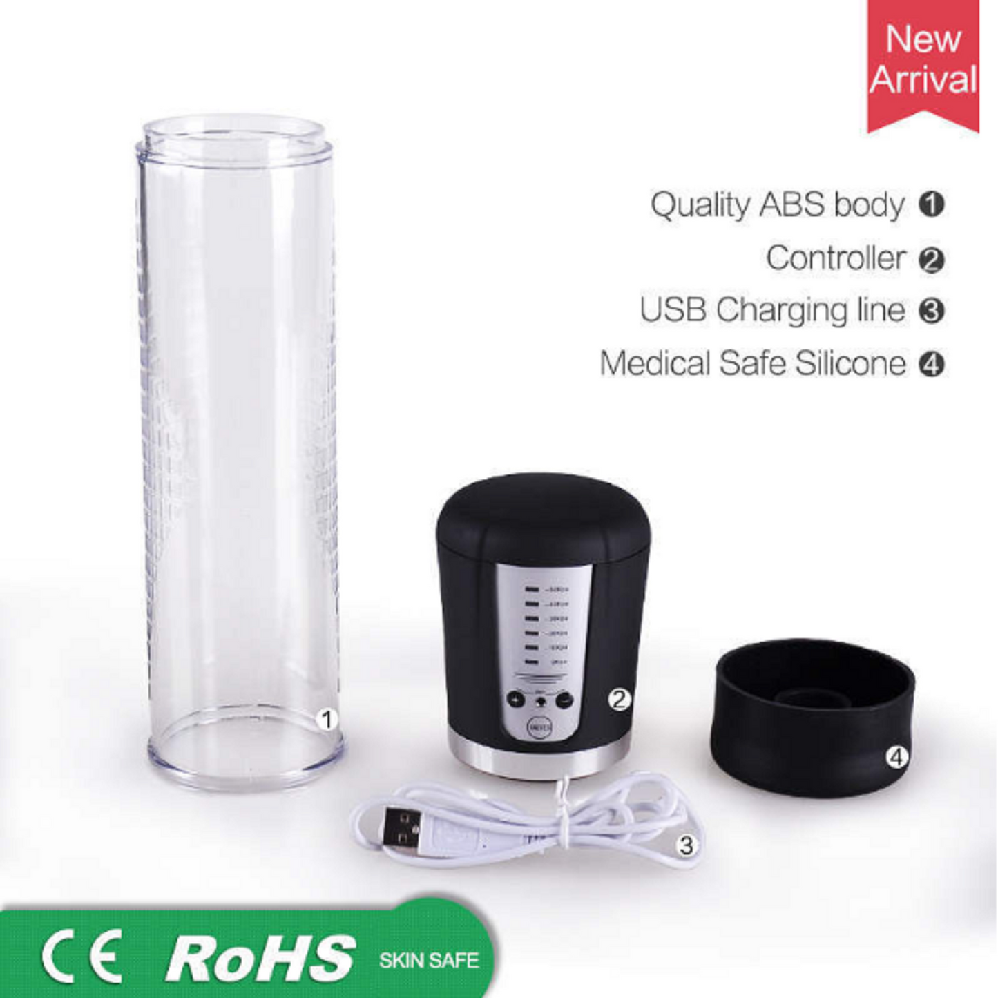 Electric Vacuum Pump Enlarger Male Penis Cock Erection Stretcher Extender NEW