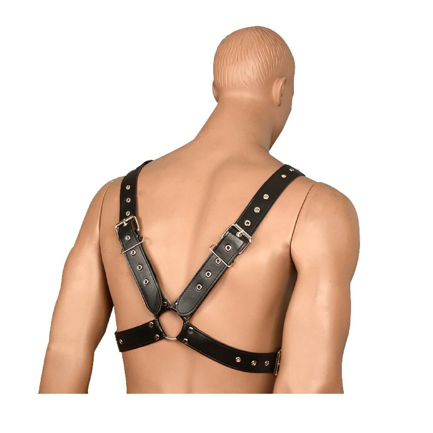 Unisex Chest Harness Faux Leather BDMS Pup Play Strap Clubwear Gay Adult Sex Toy