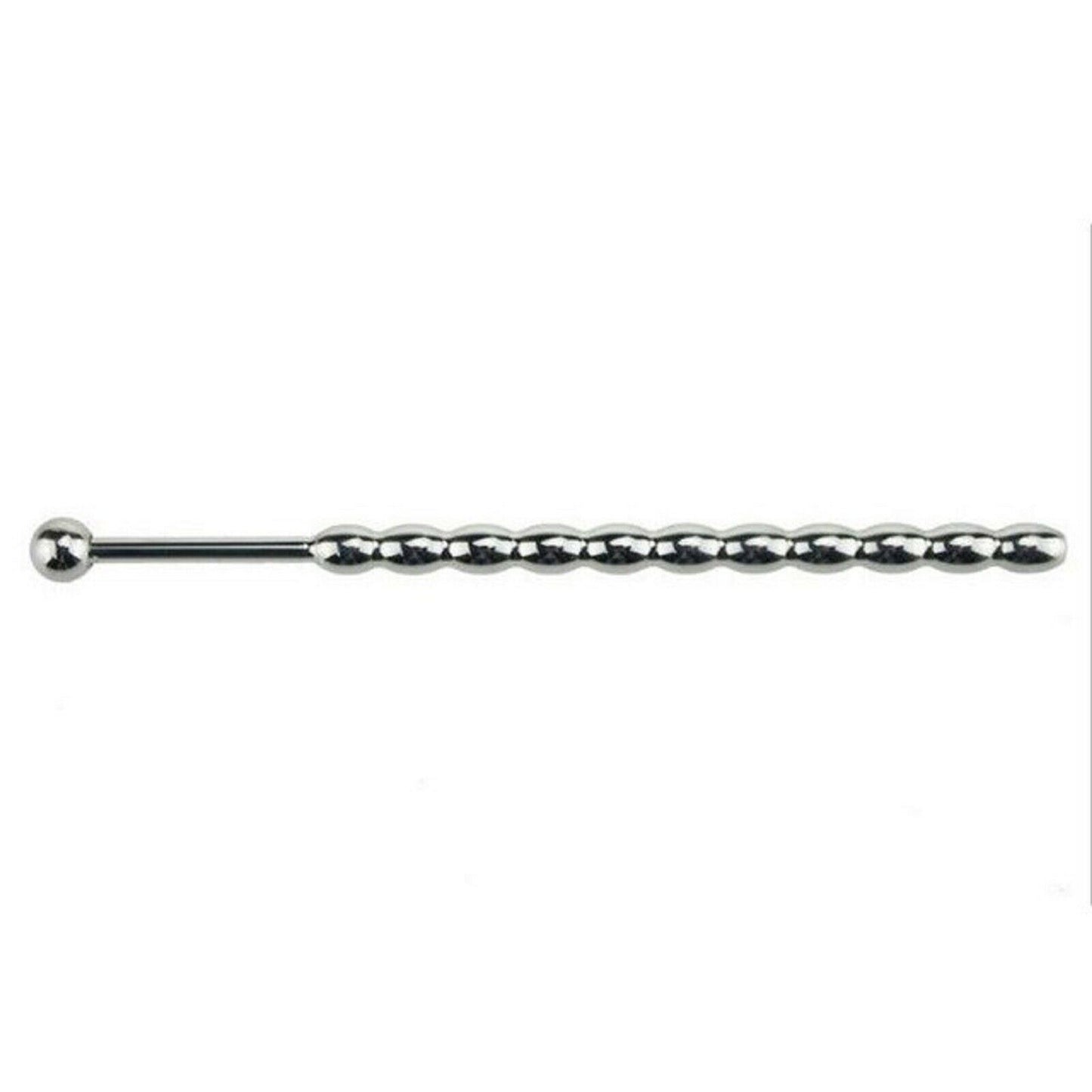 Stainless Steel Urethral Sound Ribbed Penis Plug Cock Catheter Rod Sex Toy NEW