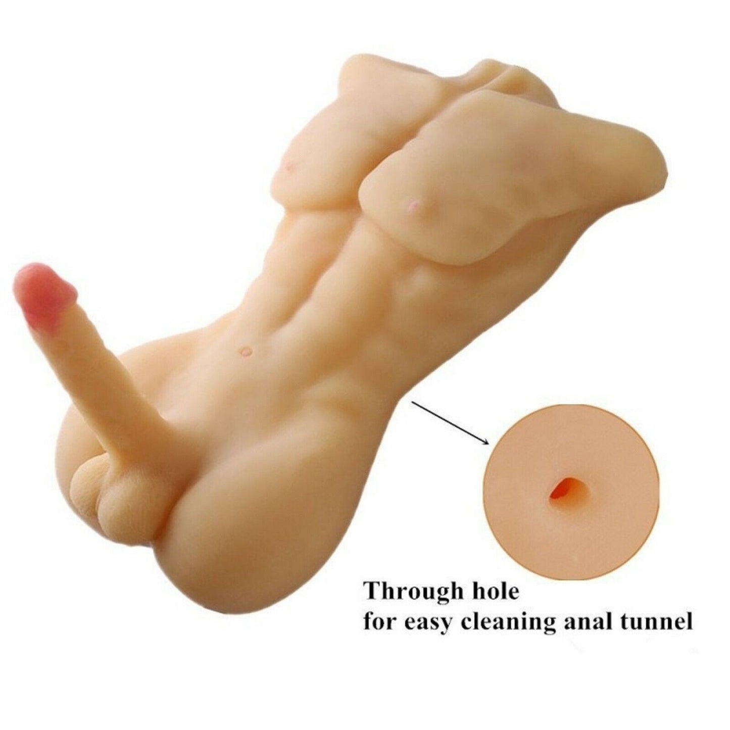 Sex Doll Realistic Male Masturbator Life-like Dildo Dong Male Gay Ass Sex Toy