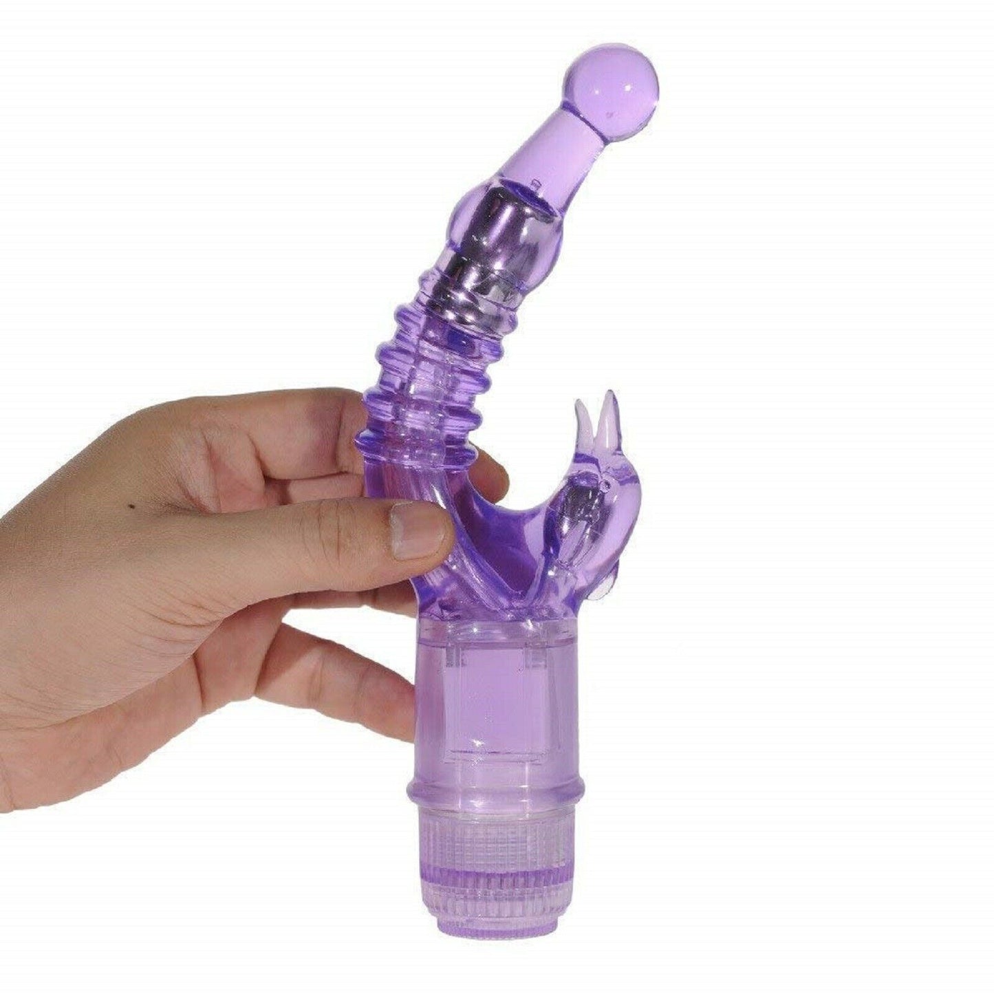 Rabbit Vibrator Dildo G-Spot Double Vibe Clit Stimulator Female Anal Sex Toy NEW