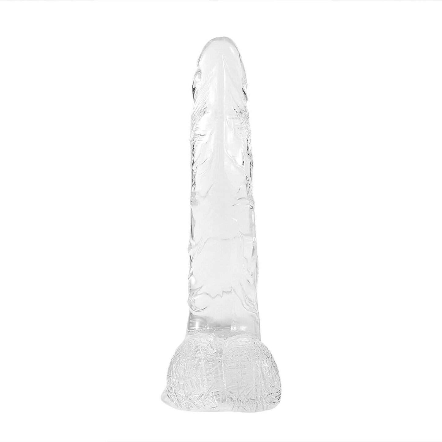 8.3" Dildo Dong Large Realistic Penis Cock Balls Viginal Suction Cup Sex Toy New