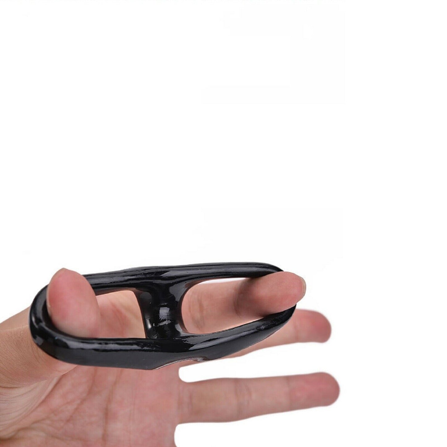 Double Cock Ring Bigger Erection Penis Delay Ejaculation Male Silicone Sex Toy