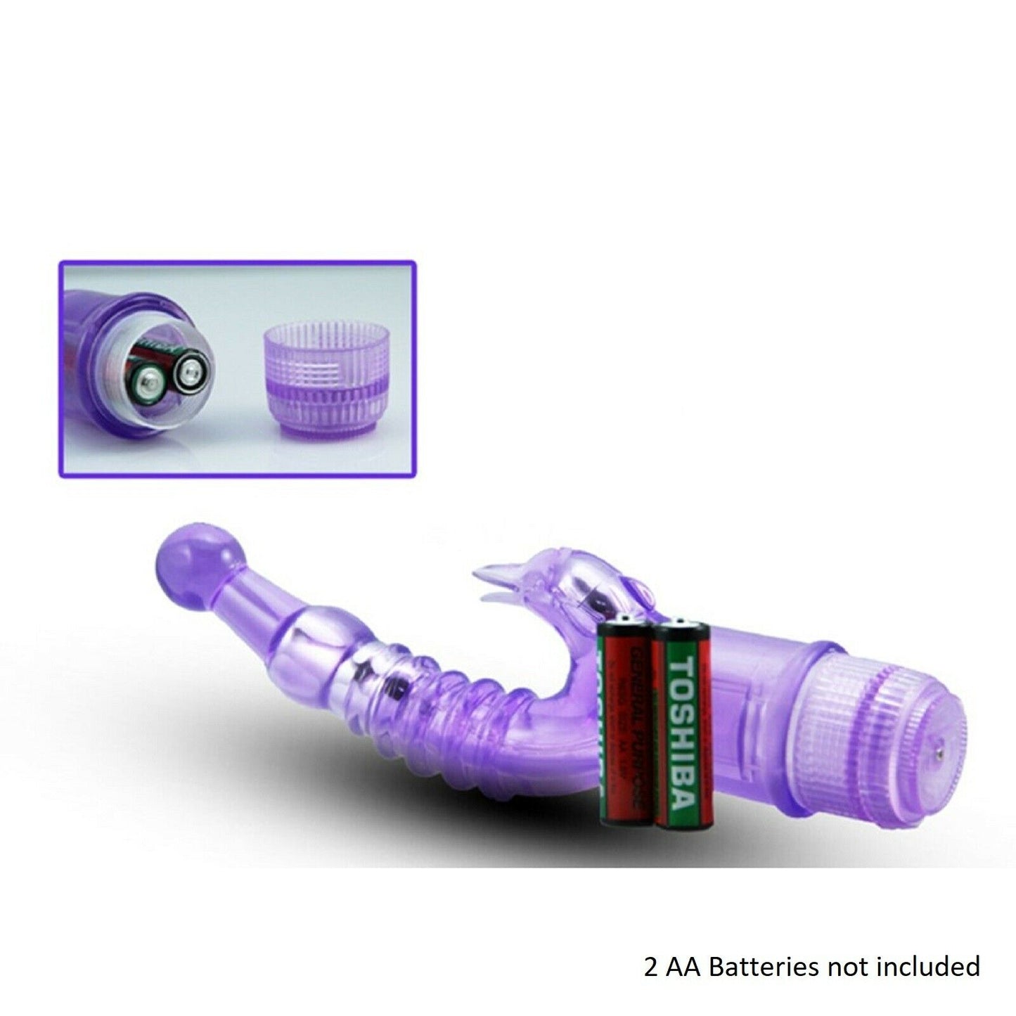Rabbit Vibrator Dildo G-Spot Double Vibe Clit Stimulator Female Anal Sex Toy NEW