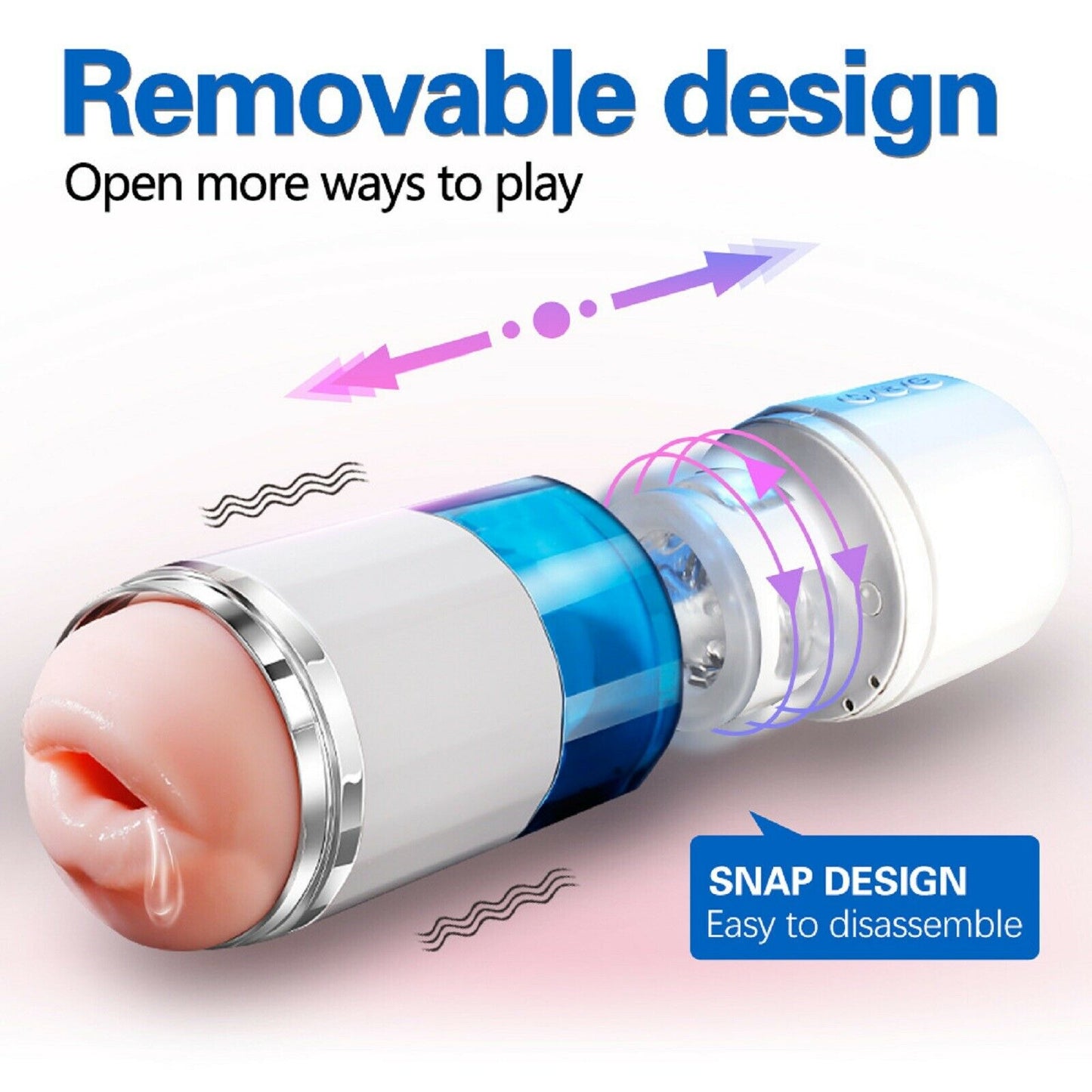 Male Masturbator Cup Auto Rotating Vibrating Masturbation Stroker Oral Sex Toy