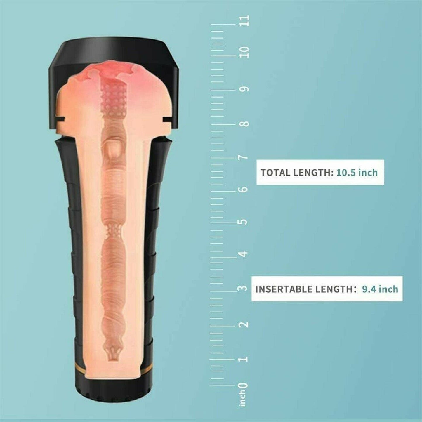 Large Pocket Pussy Mens Masturbation Cup Male Masturbator Vagina Stroker Sex Toy