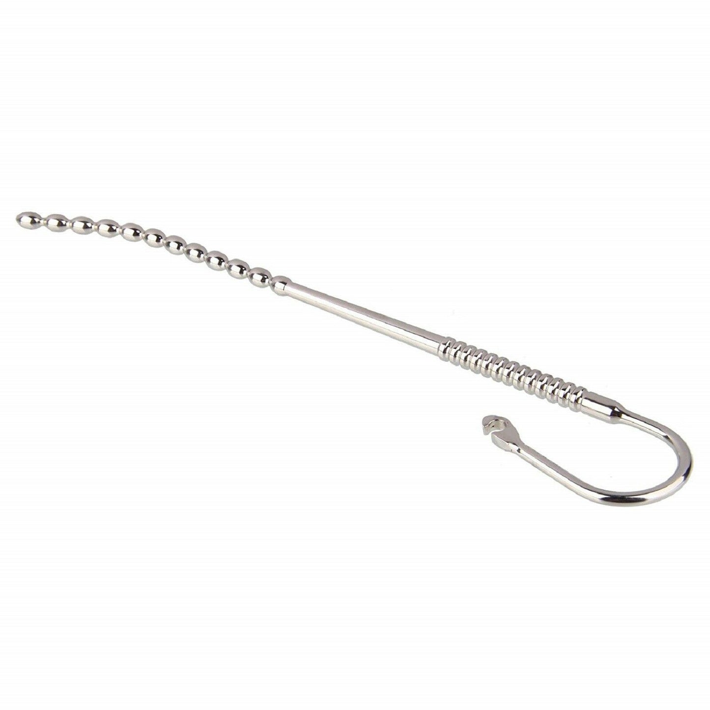 Stainless Steel Urethral Sound Ribbed Penis Plug Cock Catheter Rod Sex Toy NEW