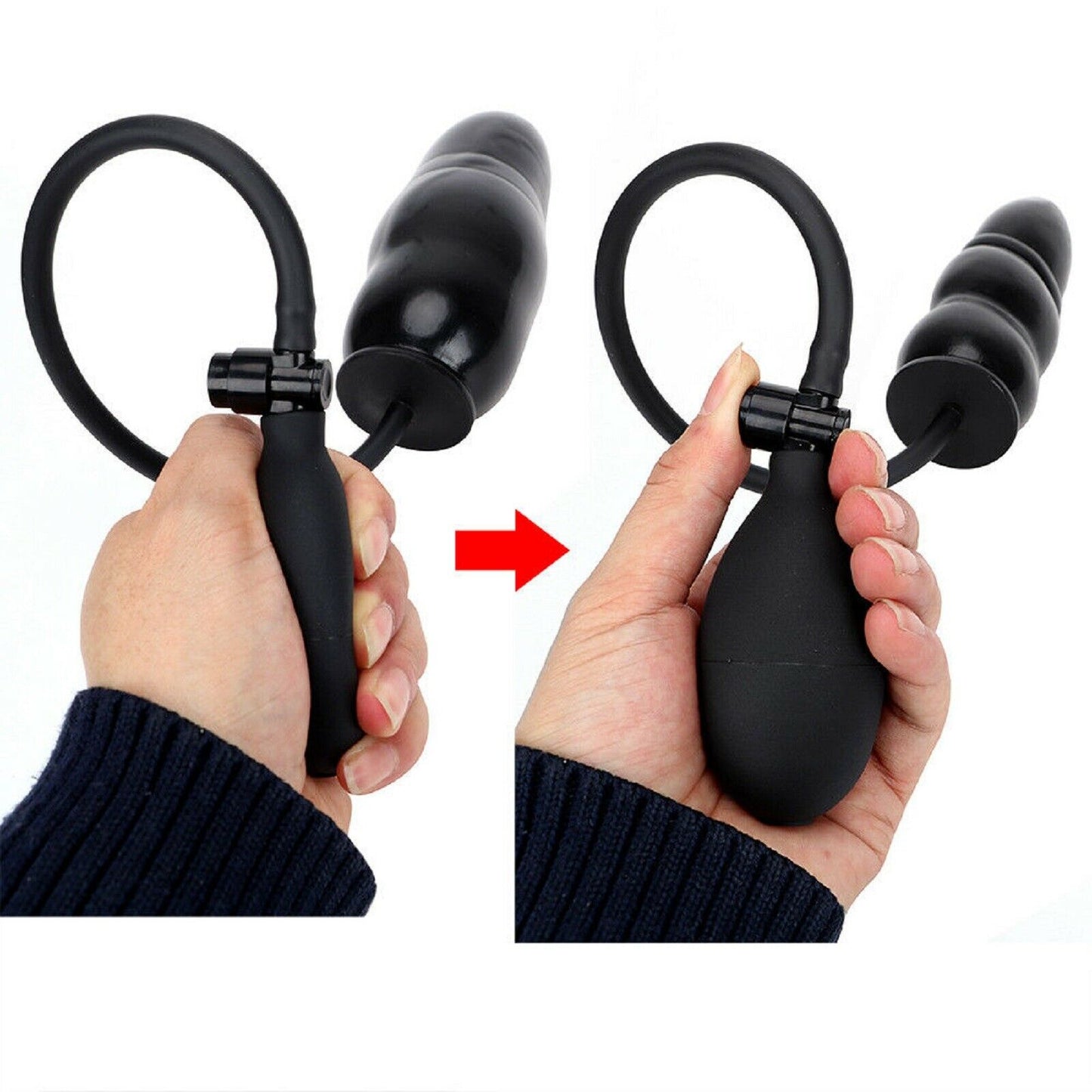 Inflatable Anal Plug Butt Dildo Expander Expandable Masturbation Large Sex Toy
