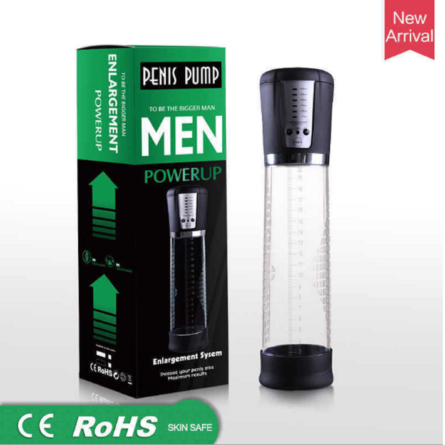 Electric Vacuum Pump Enlarger Male Penis Cock Erection Stretcher Extender NEW