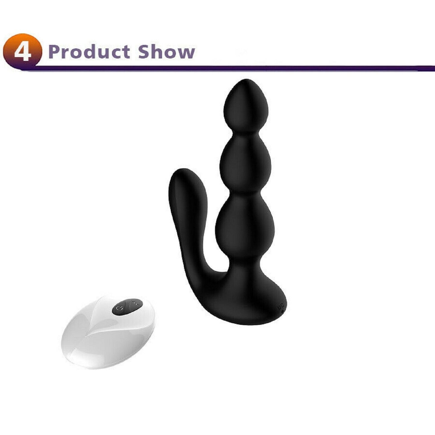 Prostate Massager Anal Butt Plug Bead Vibrator Wireless Remote USB Adult Sex Toy