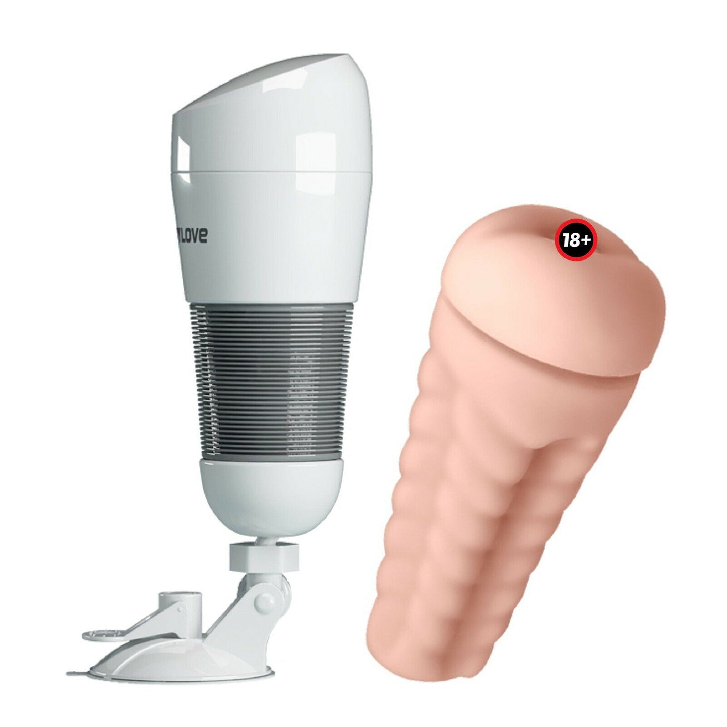 Male Masturbator Pussy Anal Oral Vagina Stroker Hands Free Suction Cup Sex Toy