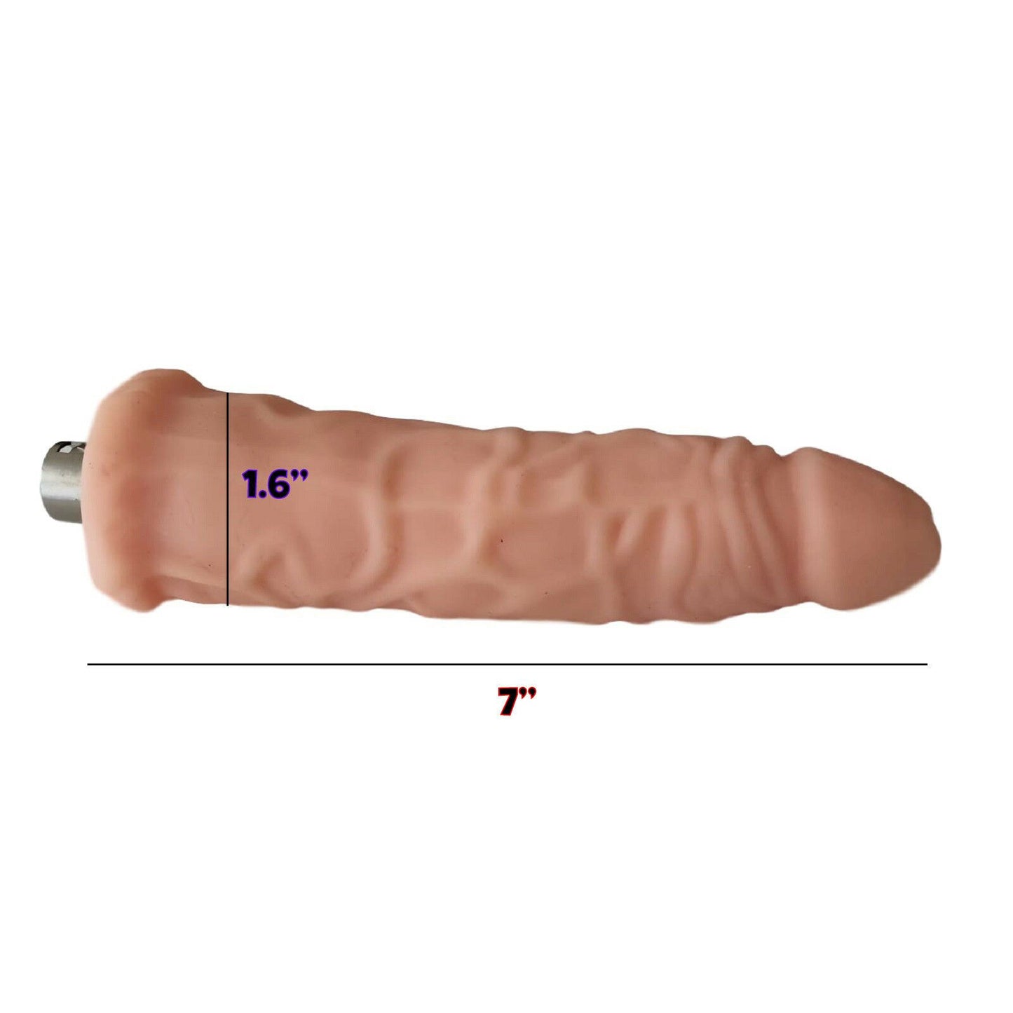 7" Dildo Dong Suction Cup Thick Realistic Cock Veined Penis Anal Vaginal Sex Toy